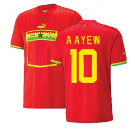 Ghana Andre Ayew #10 Borta Kläder VM 2022 Kortärmad